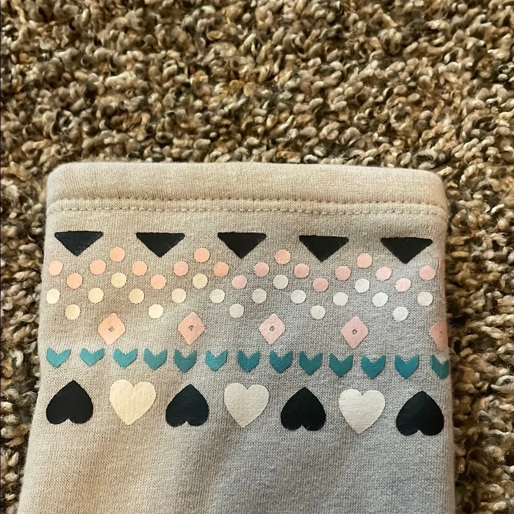 Gymboree Gray Sweatpants with Heart Pattern